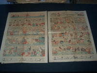 1923-1925 LA PRENSA SPANISH NEWSPAPER LOT OF 8 - COLOR COMICS - NP 2895H