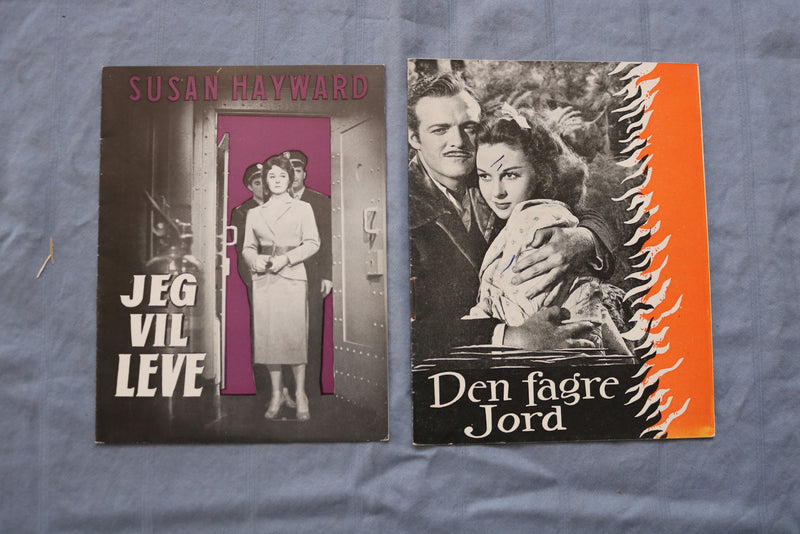 1950'S SUSAN HAYWARD MOVIE PROMO BOOKS IN DUTCH - LOT OF 10 - K 731