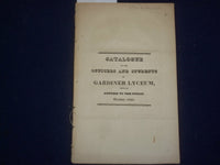1824 GARDINER LYCEUM OFFICERS & STUDENTS CATALOGUE -BENJAMIN HALE ADDRESS-J 4786