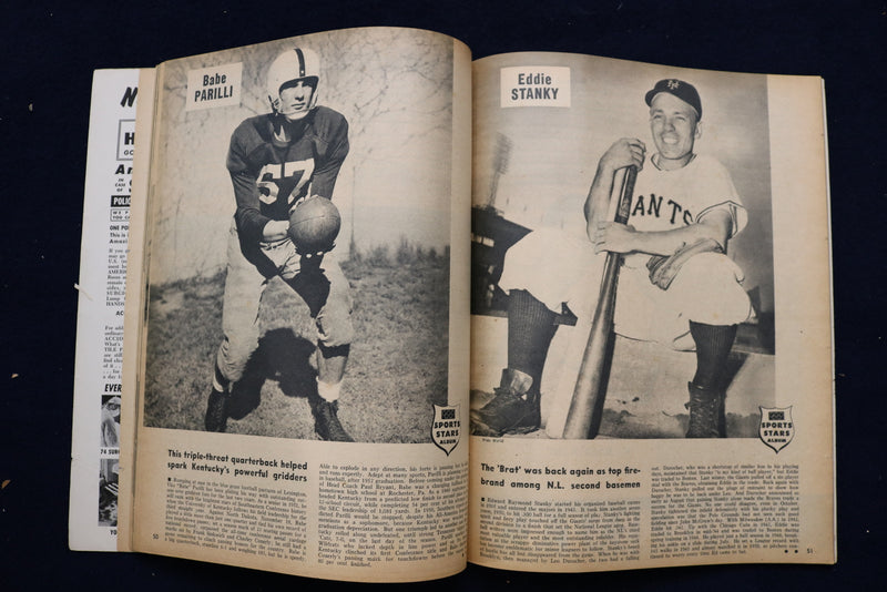 1951 SPRING SPORTS STARS MAGAZINE - JOE DIMAGGIO COVER - E 11849