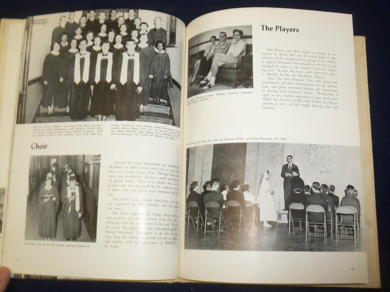 1956 BEAVER TALES BLACKBURN COLLEGE YEARBOOK - CARLINVILLE, IL - YB 1871