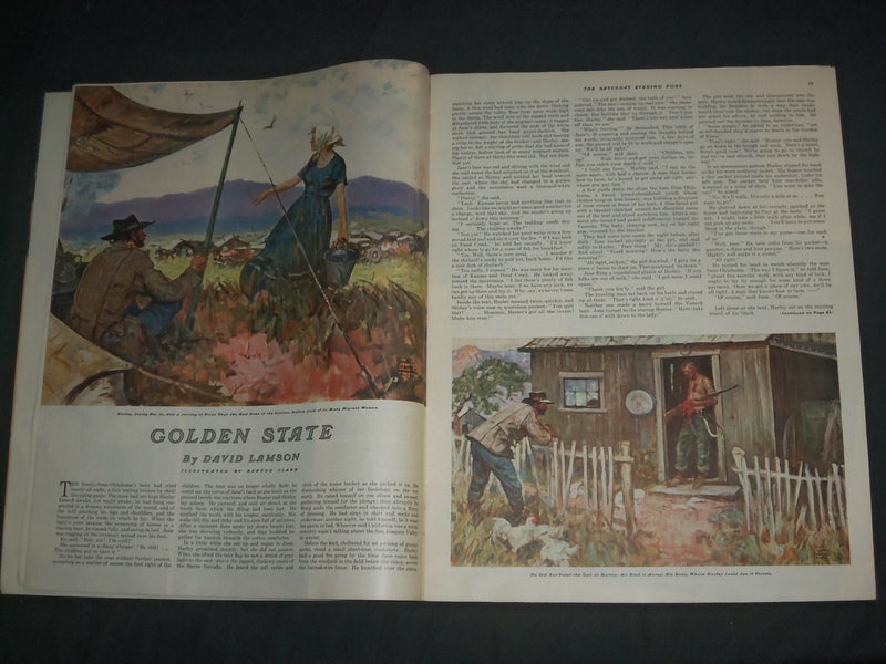 1938 OCTOBER 29 THE SATURDAY EVENING POST MAGAZINE - ILLUSTRATED COVER -SP 2474C