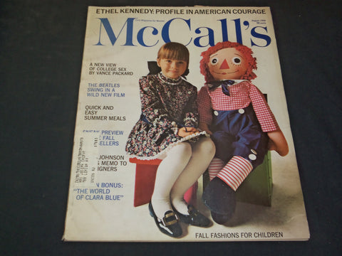 1968 AUGUST MCCALL'S MAGAZINE - FALL FASHIONS FOR CHILDREN - SP 7980