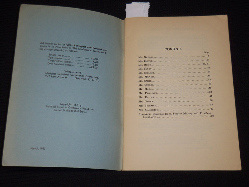 1953 THE COUNCIL OF ECONOMIC ADVISERS STUDY BULLETIN NO. 38 - J 9880