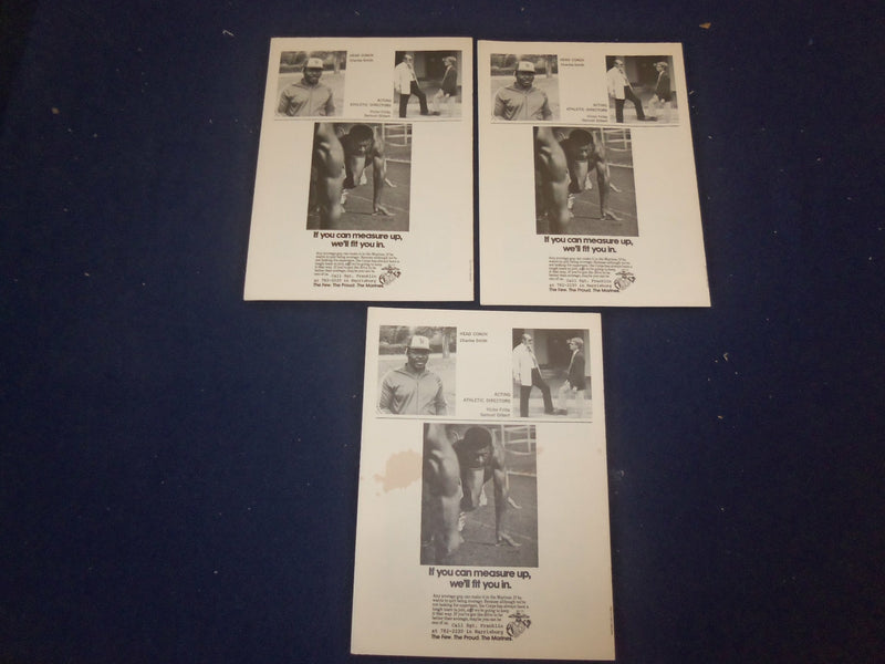 1982 OCT 9 HARRISBURG HIGH COUGARS VS. STEEL-HIGH ROLLERS PRGM-LOT OF 3- ST 6518