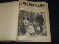 1884 JAN-MAR LA VIE POPULAIRE MAGAZINE BOUND VOLUME #1- EMILE ZOLA - KD 7462C