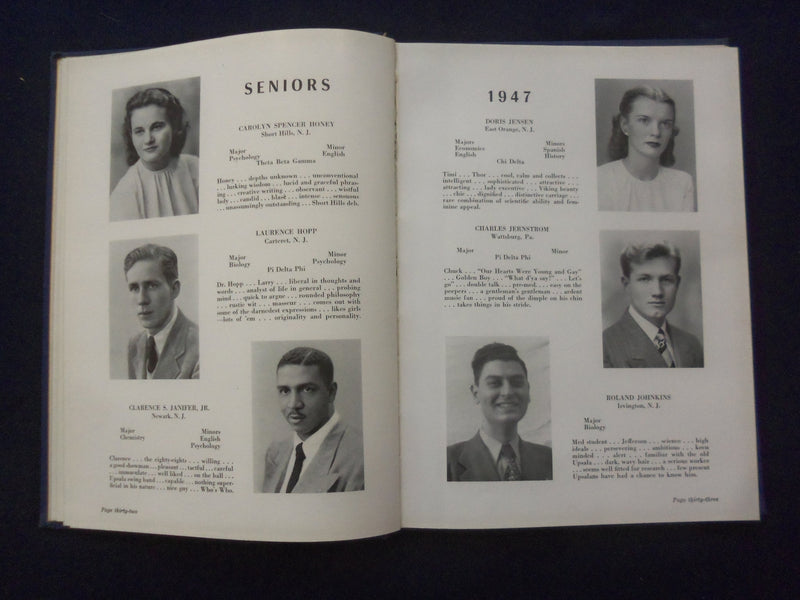 1947 UPSALITE UPSALA COLLEGE YEARBOOK - EAST ORANGE, NEW JERSEY - YB 3074