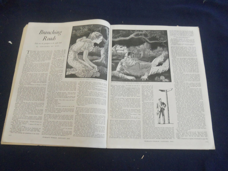 1934 JAN WOMAN'S WORLD MAGAZINE - NICE ILLUSTRATIONS, STORIES & ADS - ST 1240Q