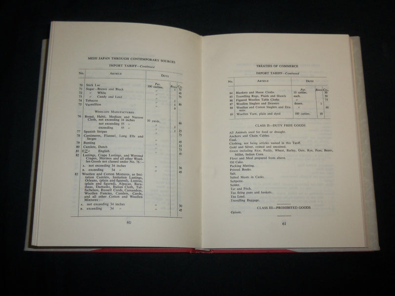 1969 THE MEIJI JAPAN THROUGHOUT CONTEMPORARY SOURCES BOOK - KD 6768