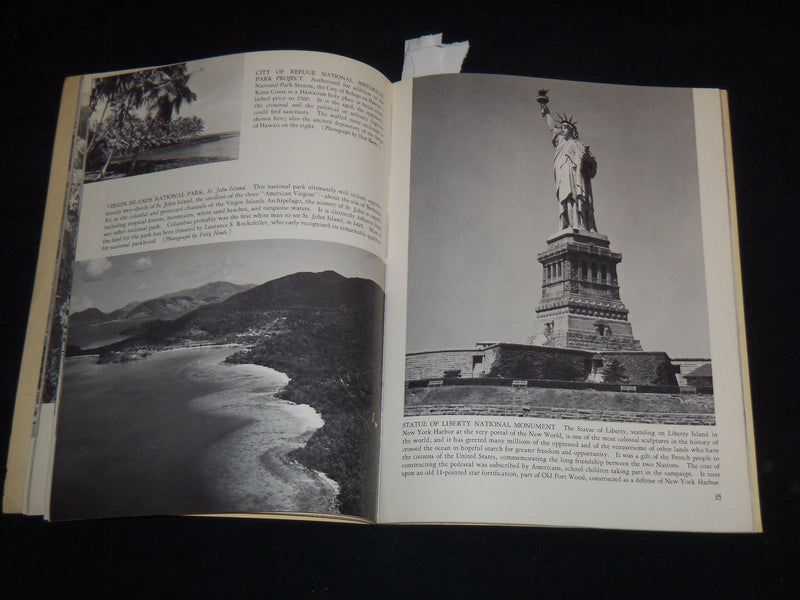1961 THE NATIONAL PARK STORY IN PICTURES BOOK BY ISABELE F. STORY - J 8908