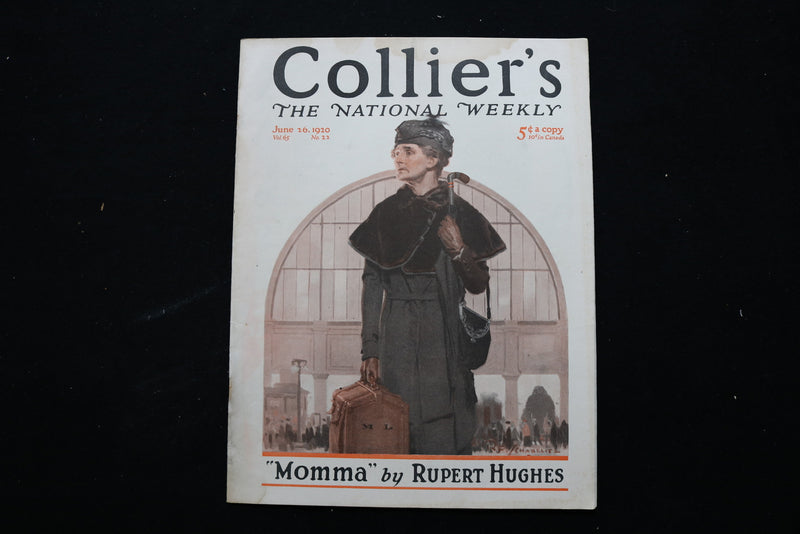 1920 JUNE 26 COLLIER'S MAGAZINE - MOMMA BY RUPPERT HUGHES COVER - E 10986