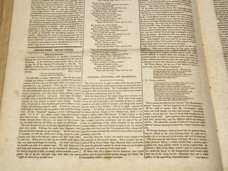 1829-1830 NEW YORK MIRROR AND LADIES GAZETTE BOUND VOLUME - R 89G