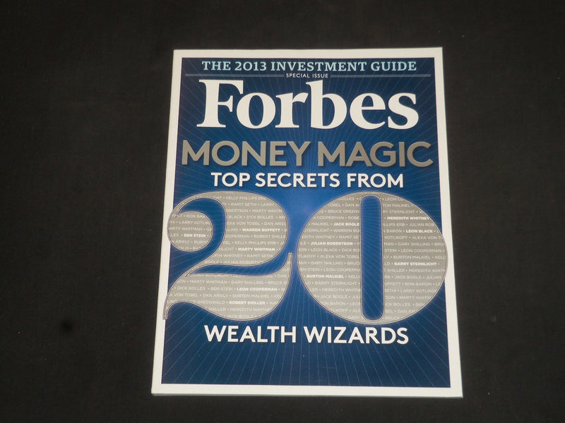2013 JUNE 24 FORBES MAGAZINE - TOP SECRETS FROM 20 WEALTH WIZARDS - SP 7325