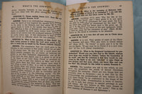 1944 WHAT'S THE ANSWER HARDCOVER BOOK BY DR. H. A. IRONSIDE - KD 9631