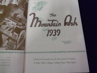 1939 WALLA WALLA COLLEGE YEARBOOK - MOUNTAIN ASH - WASHINGTON - YB 197