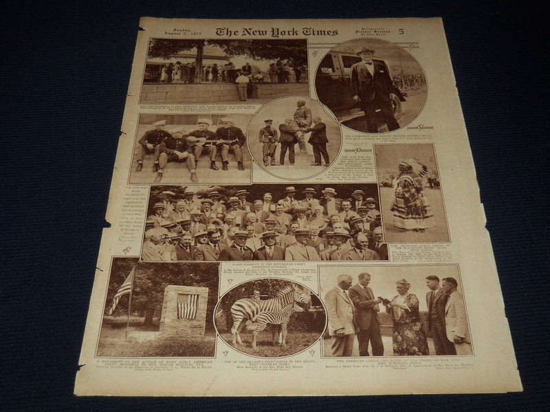 1925 AUGUST 2 NEW YORK TIMES PICTURE SECTION - BRYANS'S LAST PHOTO - NT 9484