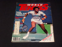 1986 JUNE WORLD TENNIS MAGAZINE - YANNICK NOAH FRONT COVER - E 5408