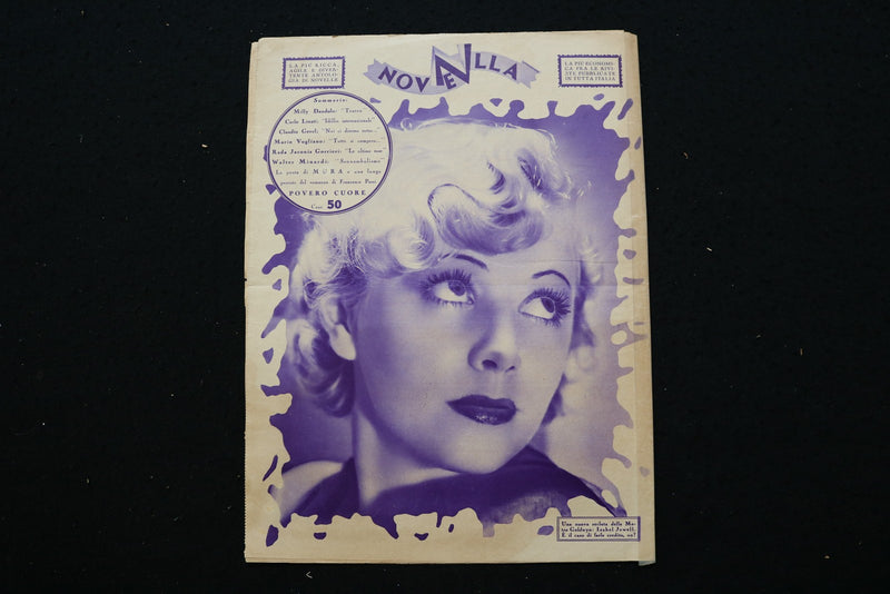 1934 MARCH 25 NOVELLA MAGAZINE - GRETA GARBO COVER - E 25599