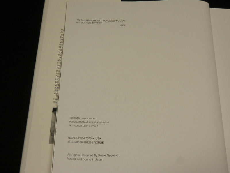 1982 THE SCULPTURE OF KAARE NYGAARD HARDCOVER BOOK - BINDER - HALE - R 730C