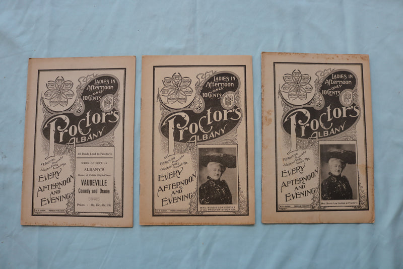 1904-1907 PROCTOR'S ALBANY THEATRE PROGRAMS - LOT OF 37 - O 3721