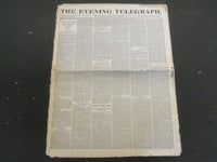 1881-1883 THE EVENING TELEGRAPH NEWSPAPER LOT OF 15 - NICE ADS - NP 1440