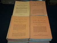 1933-1956 ARCHIVIO DI RADIOLOGIA LOT OF 86 ISSUES - ITALIAN TEXT - WR 452