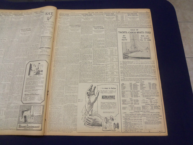 1920 JULY 3 NEW YORK TIMES - M'ADOO LEADS, 289 VOTES ON SECOND BALLOT - NT 9319