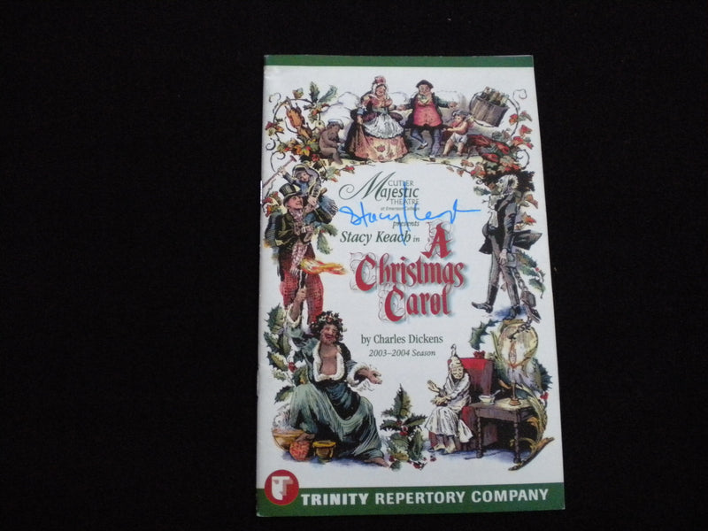 2003 A CHRISTMAS CAROL THEATRE PROGRAM - STACEY KEITH SIGNED COVER - J 8299