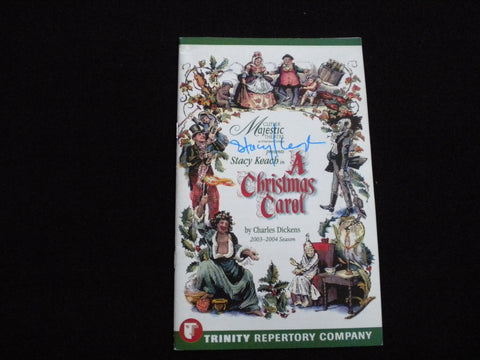2003 A CHRISTMAS CAROL THEATRE PROGRAM - STACEY KEITH SIGNED COVER - J 8299