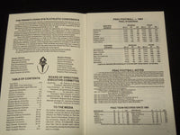 1985-1992 PENNSYLVANIA STATE ATHLETIC CONFERENCE FOOTBALL GUIDES LOT OF -O 3027E
