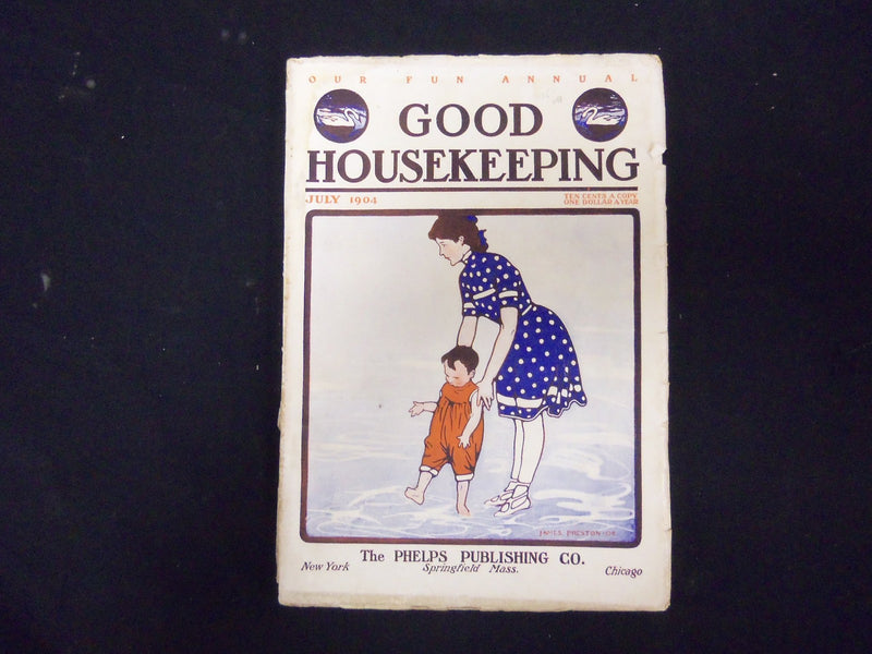 1904 JULY GOOD HOUSEKEEPING MAGAZINE - ILLUSTRATIONS, STORIES & ADS- ST 3398