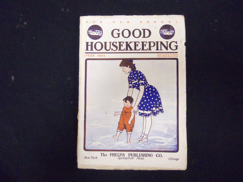 1904 JULY GOOD HOUSEKEEPING MAGAZINE - ILLUSTRATIONS, STORIES & ADS- ST 3398