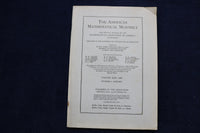 1937 THE AMERICAN MATHEMATICAL MONTHLY MAGAZINE - LOT OF 5 - O 3480