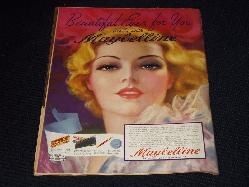 1937 SCREEN ALBUM MAGAZINE - MYRNA LOY & WARNER BAXTER FRONT COVER - E 16500