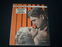1930'S FAMOUS FILM LOVERS PICTORIAL GIFT BOOK - GRETA GARBO - BARRYMORE - J 4177