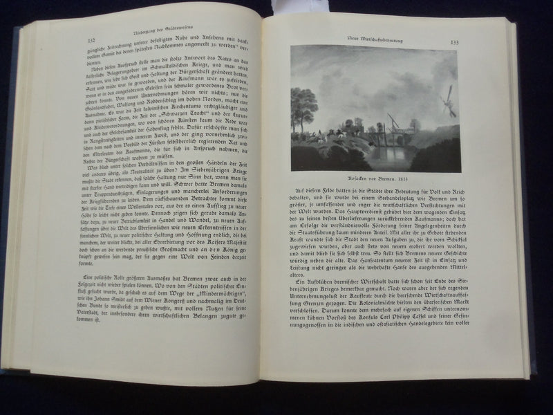1940 BREMEN LEBENSTREIS EINER SANFESTADT HARDCOVER BOOK- STEILEN-GERMAN- KD 8992
