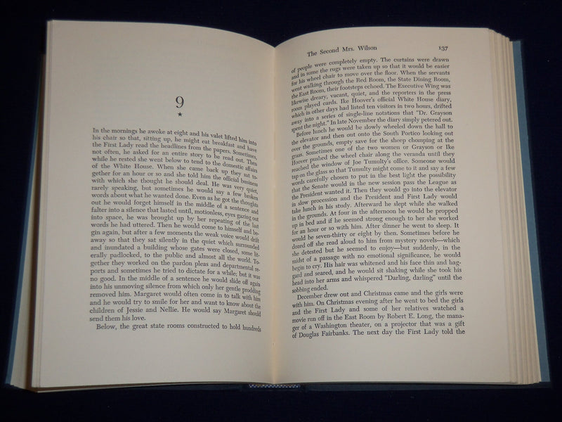 1964 WHEN THE CHEERING STOPPED HARDCOVER BOOK - WOODROW WILSON - KD 3867I