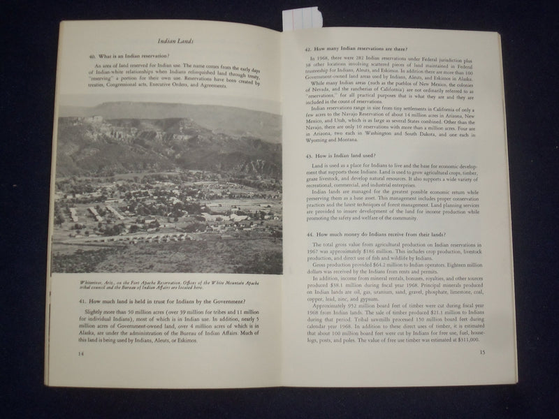1968 MAY ANSWERS TO YOUR QUESTIONS ABOUT AMERICAN INDIANS - J 9499