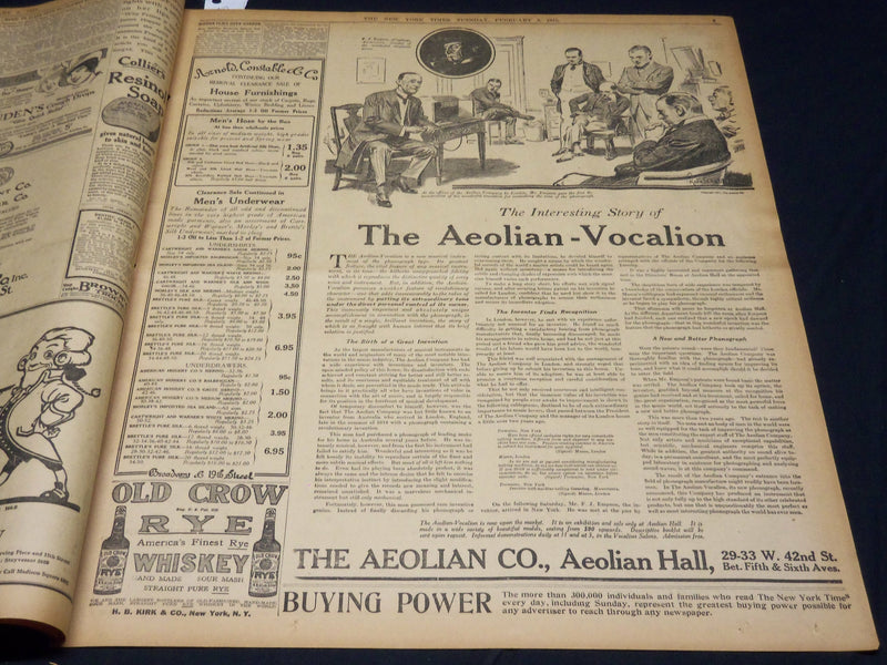 1915 FEBRUARY 9 NEW YORK TIMES - MORGAN PORCELAINS SOLD FOR $3,900,00 - NT 7769