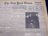 1947 NOVEMBER 26 NEW YORK TIMES - BIG 4 VOTE SIX-POINT AGENDA - NT 168