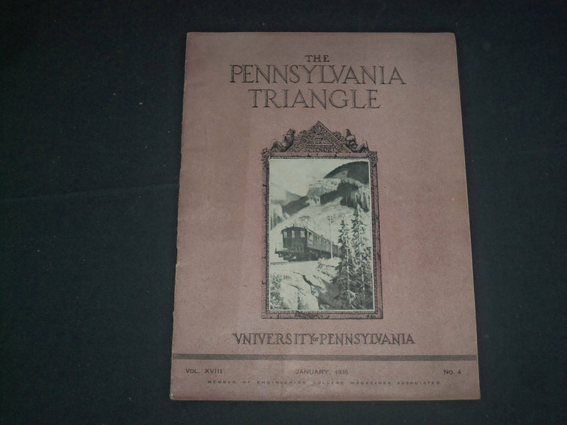 1935 JAN THE PENNSYLVANIA TRIANGLE MAGAZINE-UNIVERSITY OF PENNSYLVANIA- B 6223