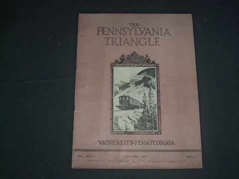 1935 JAN THE PENNSYLVANIA TRIANGLE MAGAZINE-UNIVERSITY OF PENNSYLVANIA- B 6223