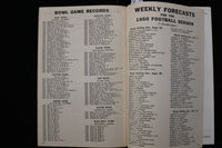1950 DEE CEE DINER FOOTBALL SCHEDULES-RECORDS - K 2840