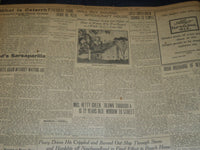 1906 NOVEMBER 22 THE BOSTON HERALD - DETAIL MAP OF PEARY'S 2000 DASH - BH 129
