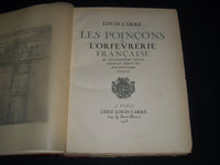 1928 LES POINCONS DE L'ORFEVRERIE FRENCH VOLUME - GREAT PLATES -FOLD OUTS - Z 53