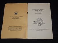1952 YORKTOWN AND THE SIEGE OF 1781 BOOK BY CHARLES E. HATCH JR - J 7905