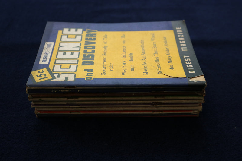 1940-1942 SCIENCD AND DISCOVERY DIGEST MAGAZINE - LOT OF 9 - O 3364