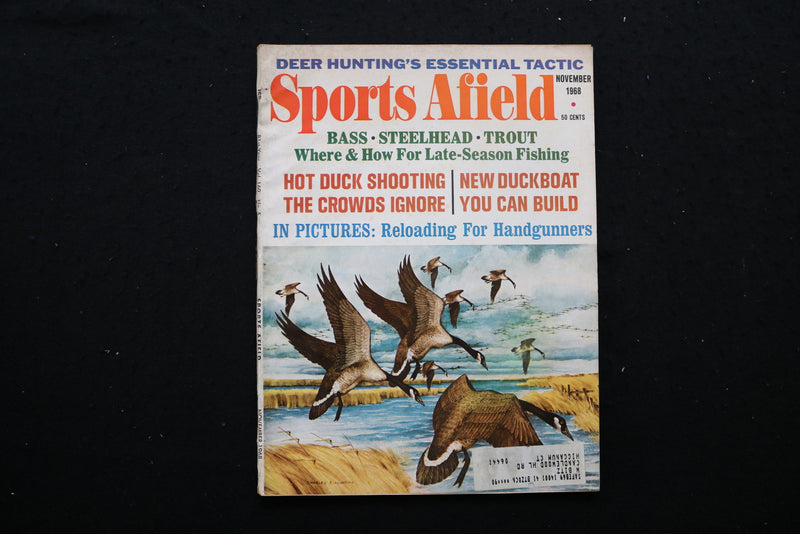 1968 NOV SPORTS AFIELD MAGAZINE - DEER HUNTING ESSENTIAL TACTIC COVER - SP 4177R