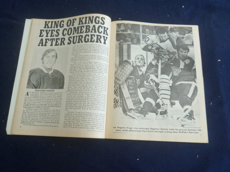 1972 DECEMBER HOCKEY PICTORIAL MAGAZINE - BRAD PARK COVER - ST 200Y