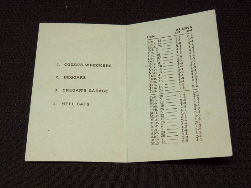1953-1965 BOWLING MANUALS & SCHEDULES LOT OF 6 - O 3284